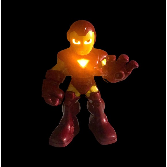 Hasbro Marvel Super Hero Squad Iron Man Talking Light Up 10 Inch Action Figure - Picture 1 of 10